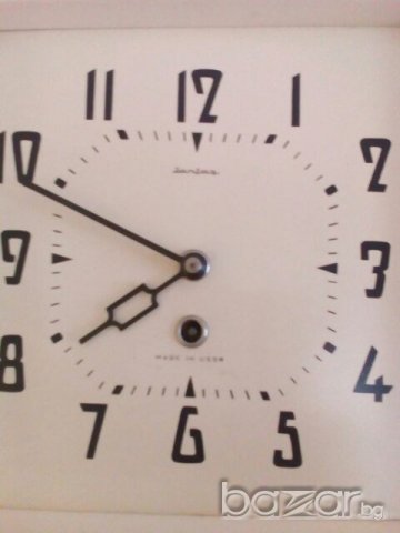 Стенен часовник Янтар работещ профилактиран при часовникар, снимка 2 - Антикварни и старинни предмети - 20848302