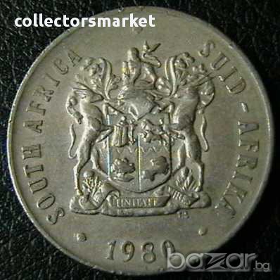 50 цента 1980, Южна Африка, снимка 2 - Нумизматика и бонистика - 9870308
