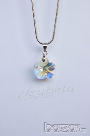 Комплект Сваровски "flower" Swarovski elements, снимка 10 - Бижутерийни комплекти - 8055400