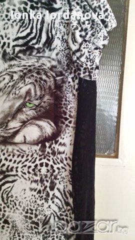 Нова тигрова рокля, размер М, снимка 4 - Рокли - 18401387