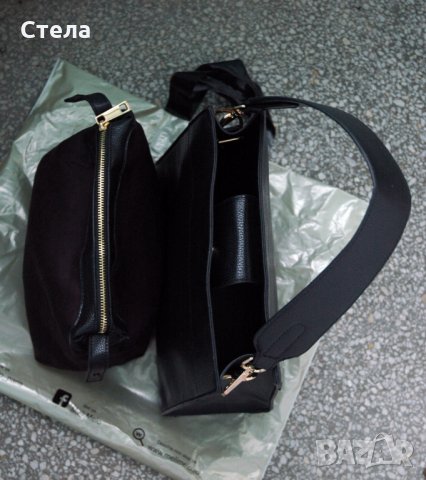 Дамска чанта Meli Melo Paris, нова, с етикет, черна, снимка 11 - Чанти - 23745485