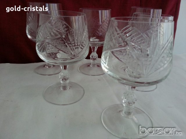 кристални чаши за коняк ракия и др, снимка 7 - Антикварни и старинни предмети - 20121963
