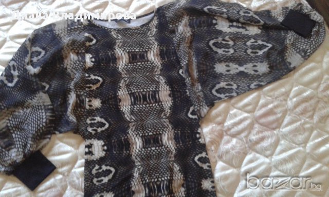 Дамска рокля туника с анимал принт, снимка 3 - Рокли - 12610686