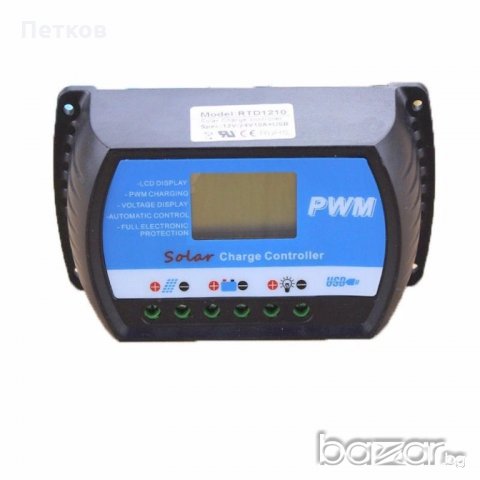 Контролер за соларен панел с LCD дислей - 30А 12/24V., снимка 2 - Други стоки за дома - 19203578