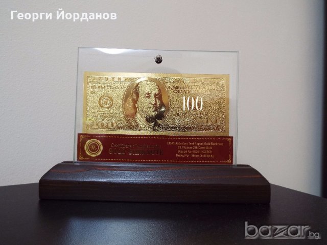 Банкноти сувенири евро златни банкноти със сертификат, снимка 8 - Нумизматика и бонистика - 7013072