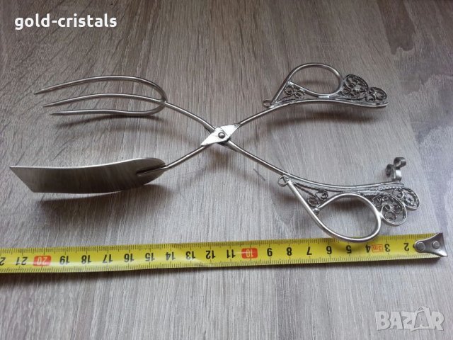 Щипка за сервиране филигран, снимка 6 - Антикварни и старинни предмети - 22641954