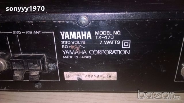 yamaha tx-470-made in japan-tuner-внос швеицария, снимка 16 - Ресийвъри, усилватели, смесителни пултове - 19454123