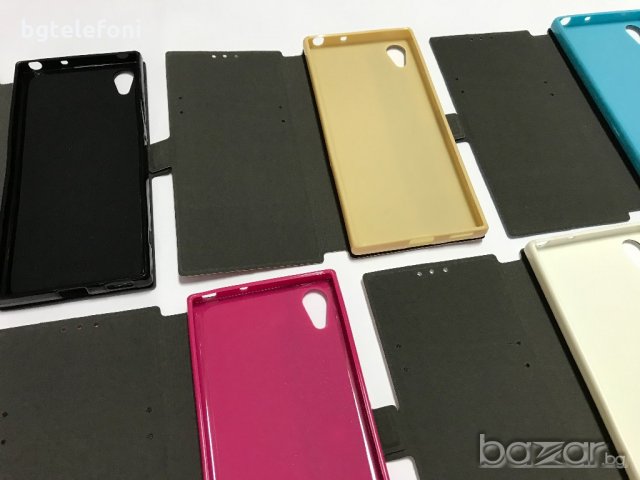 Sony Xperia XA1, Xperia L1 калъф тип тефтер със силиконово легло, снимка 5 - Калъфи, кейсове - 19050676