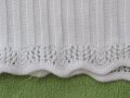 Бяла машинно плетена блуза за момиче, ръст 98/104 и 110/116, нова , снимка 2