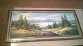 картина с рамка-внос швеицария-111х51см, снимка 2