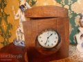   Антикварен будилник JUNGHANS с дървена кутия , снимка 2
