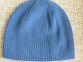 Синя мъжка машинно плетена шапка, 100% кашмир, Монголия, снимка 3