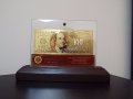 Банкноти сувенири евро златни банкноти със сертификат, снимка 8