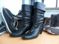 LAVORAZIONE 35 - 36 ARTIGIANA ЕЛЕГАНТНИ дамски БОТУШИ,100%ВИСОКОКАЧЕСТВЕНА ЕСТЕСТВЕНА КОЖА,GOGOMOTO, снимка 13