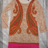 Копринена рокля Juicy Couture - Silk Kasbah Paisley Border , снимка 6 - Рокли - 21969371