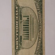 $ 5 Dollars Silver Certificate 1953 B NO MOTTO, снимка 2 - Нумизматика и бонистика - 16695322