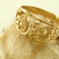 златен пръстен в ретро стил 3.55 грама/размер № 62.5-63