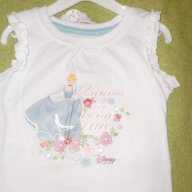 Прекрасна блуза с къс ръкав в бяло Disney, размер 6-9 (месеца), снимка 2 - Бебешки блузки - 10714322