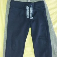 2-3г 98см  Панталони тип спортна долница Материя памук, лека вата Цвят тъмно син  без следи от употр, снимка 1 - Детски панталони и дънки - 19509432