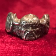 Масивен сребърен пръстен на германската SS дивизия Wiking, снимка 2 - Антикварни и старинни предмети - 16689866