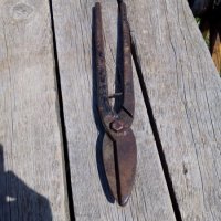 Стара ножица за ламарина, снимка 3 - Антикварни и старинни предмети - 17015484