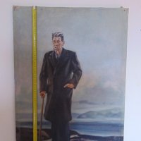 Старо копие на картината на Павел Корин " Максим Горки", снимка 4 - Колекции - 21176919