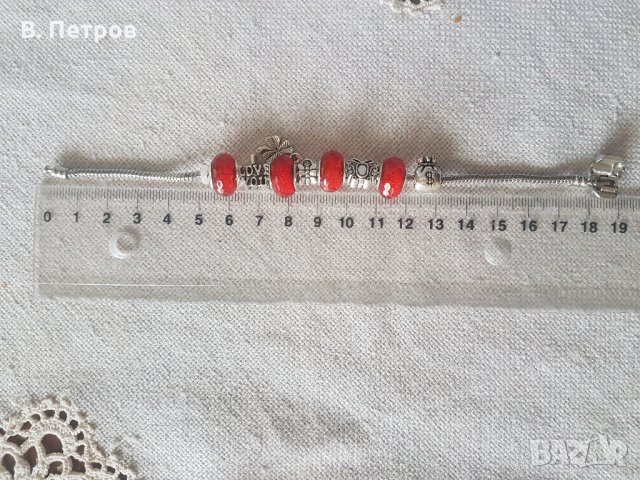 Дамска гривна тип „Пандора“., снимка 3 - Гривни - 22785534