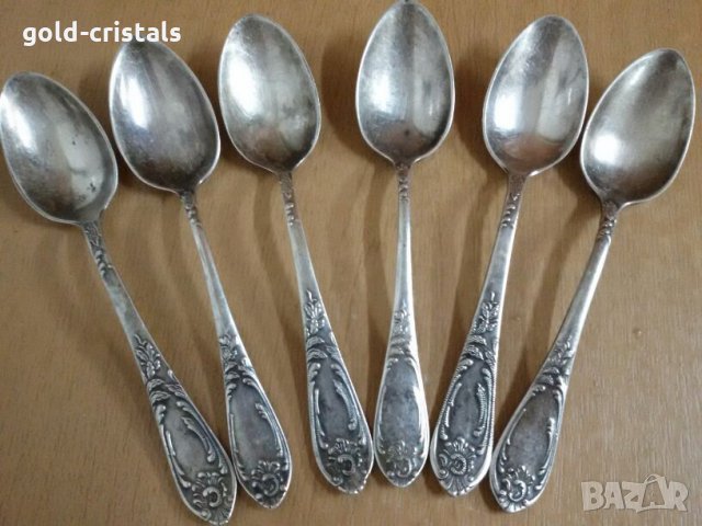 антикварни руски чаени лъжички мнц, снимка 7 - Антикварни и старинни предмети - 25111715