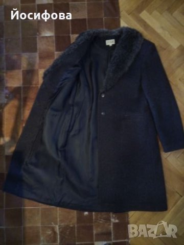 Луксозно дамско палто DIKA с яка от еко кожа, снимка 3 - Палта, манта - 24510994