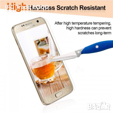 Samsung Galaxy S7 прозрачен равен стъклен протектор, снимка 7 - Фолия, протектори - 23672682
