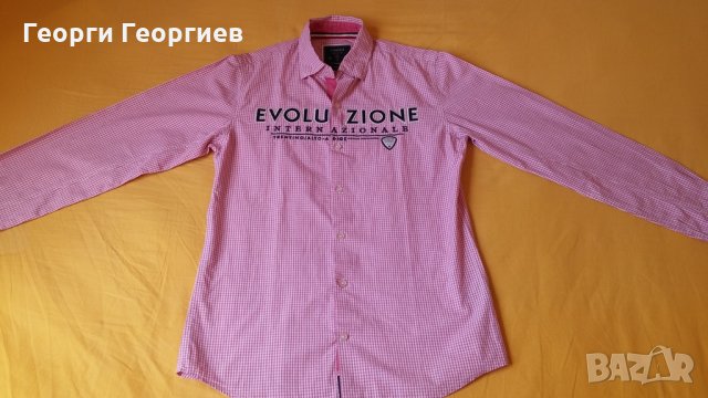 Мъжка риза Stangata/Стангата, 100% оригинал, снимка 2 - Ризи - 22527864