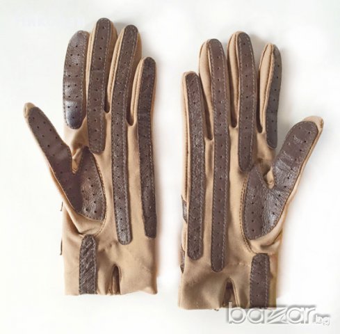Isotoner Gloves 80s Vintage Brown 2, снимка 9 - Ръкавици - 17191955