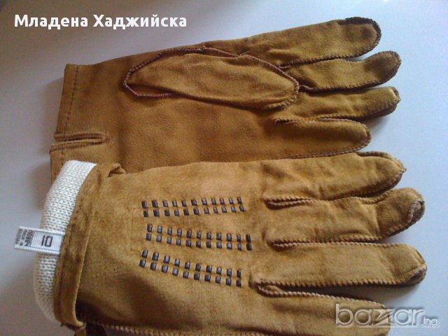мъжки велурени ръкавици, снимка 3 - Други - 13654375