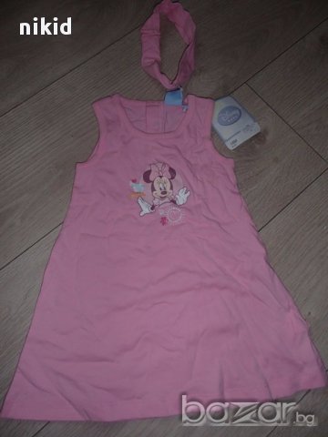 нова бебешка детска дисни рокля с мини маус + подарък лента , снимка 1 - Бебешки рокли - 15708215