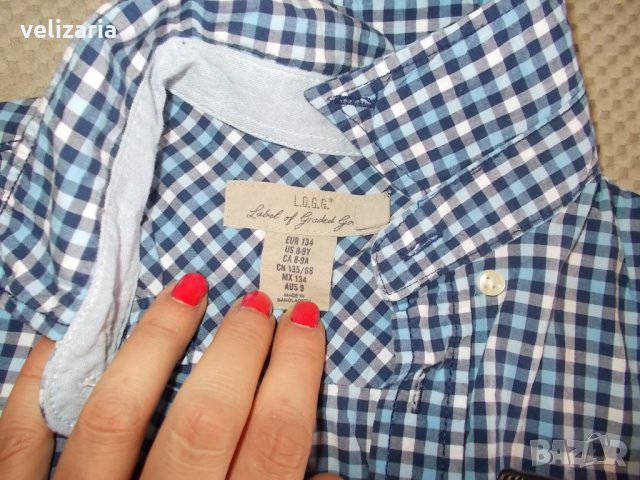 Риза НМ и блузка с къс ръкав 8-9г за двете, снимка 2 - Детски ризи - 26176320