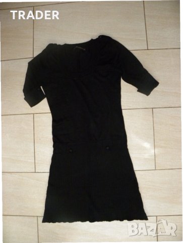 Дамска черна ластична рокля DANDARA, размер М, снимка 9 - Рокли - 23222418