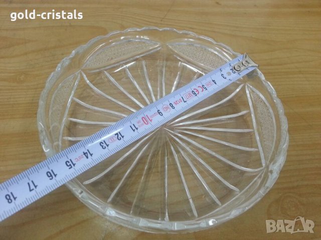 кристална купичка чиния , снимка 3 - Антикварни и старинни предмети - 25384117