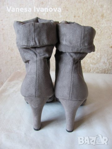 Ботуши, боти - велур нови , снимка 4 - Дамски боти - 25223593