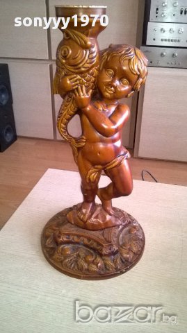 Пластика-красива фигура 52х30см-внос швеицария, снимка 4 - Антикварни и старинни предмети - 17558391