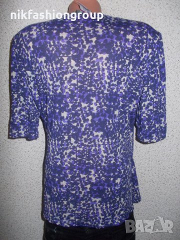 Блузка черно и лилаво тип Прегърни ме L размер, снимка 3 - Блузи с дълъг ръкав и пуловери - 22781691