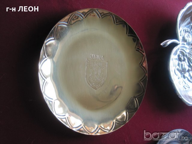 Подноси, месингова и алуминиева чиния, посребрена фруктиера, бонбониера, снимка 8 - Чинии - 19746830