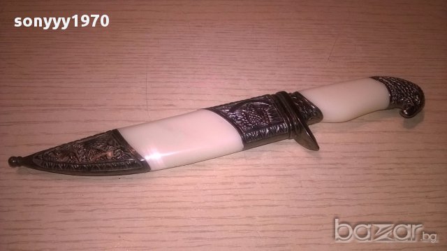 Красив и стилен нож с кания-21/4см-внос швеицария, снимка 4 - Антикварни и старинни предмети - 16095360