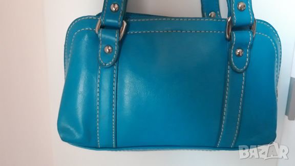 Малка синя кожена чанта Nine West *, снимка 7 - Чанти - 19066095