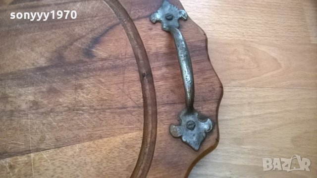 АНТИК-КОЛЕКЦИЯ-истинска масивна дъска за рязане на месо-57х37х4см-внос швеицария, снимка 7 - Колекции - 23986175