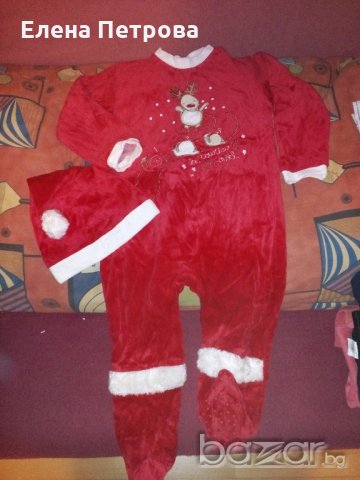 Страхотен плюшен Коледен комплект за момче размер 102, снимка 2 - Детски комплекти - 19948331