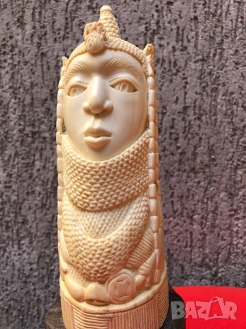 Слонова кост Цар и царица, снимка 5 - Антикварни и старинни предмети - 22889547