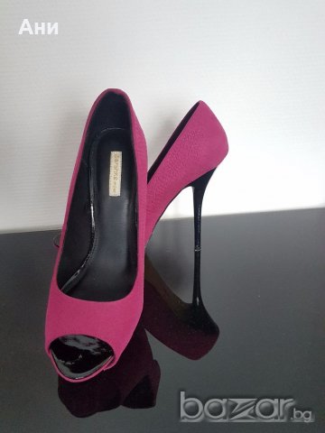 Лилави обувки Bershka 39 номер-НАМАЛЕНИЕ, снимка 2 - Дамски обувки на ток - 18610442