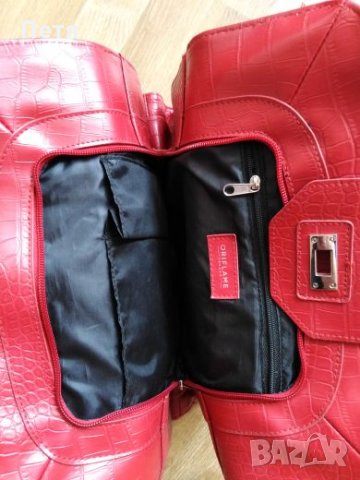 Червена чанта Орифлейм, снимка 6 - Чанти - 24712926