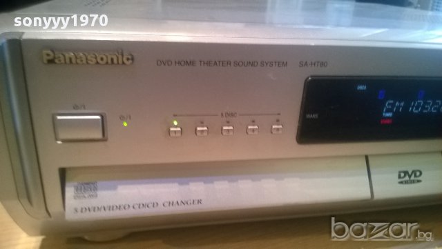 panasonic sa-ht80 dvd home theater sound system-178watts-внос швеицария, снимка 11 - Ресийвъри, усилватели, смесителни пултове - 10362176