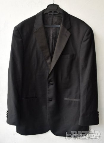 Superlux Super Fine Premium Quality Textile Naple Italy мъжко черно сако